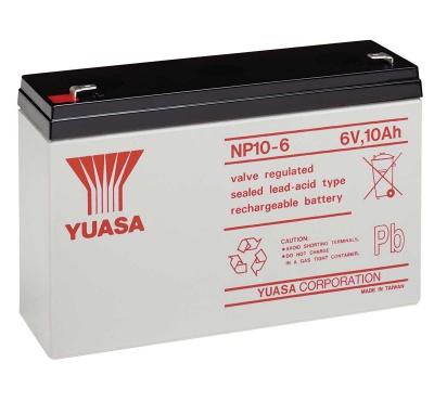 Yuasa NP10-6 6V 10Ah VRLA Lead Acid battery